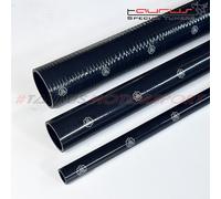 Manicotto giunzione siliconico acqua radiatore Tubo dritto 1mt 76 mm 100cm NERO