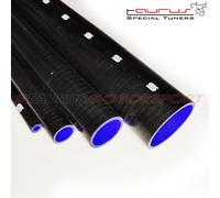 Manicotto giunzione siliconico acqua radiatore Tubo dritto 50cm 80mm 0,5mt NERO