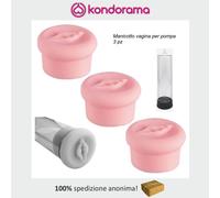 Manicotto guaina universale pompa a vuoto vagina in TPE morbido elastico 3 pz