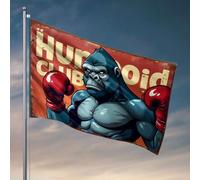 Manicotto Humanoid Club: Gorilla Boxing Challenge! Bandiere per la decorazione della stanza divertente decorazione della stanza (152 x 244 cm)