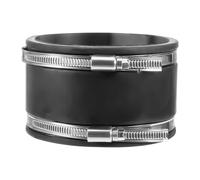 Manicotto in gomma flessibile, 100 mm/125 mm/150 mm, flessibile in gomma con fascette in acciaio inox, connettore per tubo per ventilatore, sistema di ventilazione, tubo di ventilazione, canale di