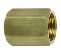 Manicotto in ottone uguale senza fermata femmina 15x21 Lunghezza 35 mm