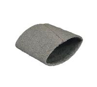 Manicotto in pile non tessuto da 283x100 mm, nastro abrasivo in zirconia 577F, con macchina for lucidatura a rullo di espansione in gomma Mola Lucidante(Grey P600 x 1 pc)