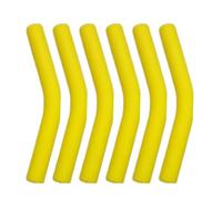 Manicotto in silicone per cannucce in metallo, accessori per bere sano, 6 punte di cannuccia, flessibili e riutilizzabili, per uso alimentare, punta di ricambio per gomiti, Hydraflow,