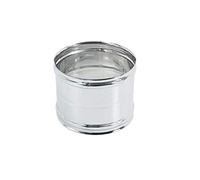 Manicotto inox 150mm 5 decimi AISI 304 giunzione raccordo a doppio bicchiere FF