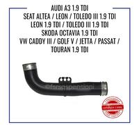 MANICOTTO INTERCOOLER TUBO PER VW GOLF V JETTA PASSAT TOURAN 1.9 TDI 1K0145838N