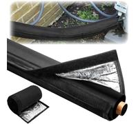 Manicotto isolante per tubo CA - 3 strati, 600D Oxford, antigelo contro danni e protezione resistente ai raggi UV per tubi e cavi dell'aria condizionata, 182 x 25 cm
