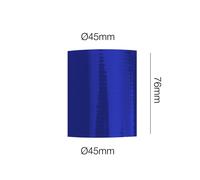 Manicotto blu Manitor dritto l.76mm id.45mm silicone rinforzato a 4 strati