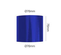 Manicotto blu Manitor dritto l.76mm id.76mm silicone rinforzato a 4 strati