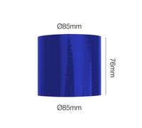 Manicotto blu Manitor dritto l.76mm id.85mm silicone rinforzato a 4 strati