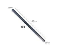 Manicotto Manitor in silicone rinforzato nero prolunga 1mt 8mm