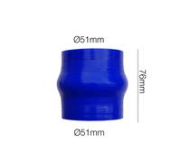 Manicotto blu Manitor soffietto l.76mm id.51mm silicone rinforzato a 4 strati