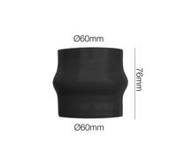 Manicotto Manitor soffietto in silicone nero rinforzato 60mm lunghezza 76mm