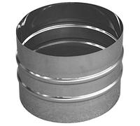 Manicotto maschio/maschio in acciaio inox per canne fumarie (DN 200)