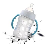 Manicotto per bottiglia in silicone - Protezione antiscivolo da 12 cm, coperchio per tazza anti-scoppio, protezione con impugnatura morbida | Accessorio di alimentazione in vetro per migliorare la
