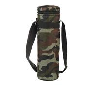 Manicotto per bottiglia isolato con, Camouflage, A | Supporto in poliestere con chiusura a zip per passeggiate, campeggio, pendolarismo