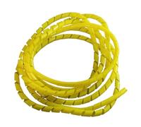 Manicotto per cavi da 6/8/10 mm a spirale avvolgicavo avvolgicavo tubo di avvolgimento tubo flessibile (colore giallo, 8 mm _ 5 metri)