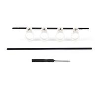 Manicotto per dito per chitarra, espansore per dita, ginnico ausiliario flessibile in plastica, distanza regolabile per chitarra elettrica, basso, ukulele, pianoforte, sassofono,