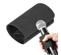 Manicotto per microfono - Manicotto elastico per microfono a mano, comodo manicotto elastico portatile | di registrazione nero leggero copertura per microfono per uomini d'affari scrittori