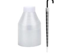 Manicotto per ombrello, in PVC, 80 cm, per la pioggia, con asta dritta, moderno, trasparente, a prova di goccia, telescopico per casa, ufficio e viaggio