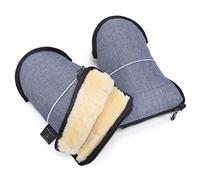 Manicotto per passeggino in pelle di agnello WERNER CHRIST BABY - GLOVY è lo scaldamani ideale per passeggiate in carrozzina in giorni freddi, guanti in pelle d’agnello medicale, in azzurro