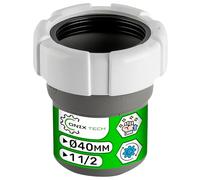 Manicotto per Raccordo Scarico Lavatrice Filettatura 1 1/2” Ø 40 mm di PVC - ONIX TECH