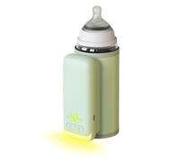 Manicotto per Scaldabiberon, Scaldabiberon Veloce per Latte Materno o Latte Artificiale, Scaldabiberon Portatile con Batteria da 6000 MAh, Controllo della Temperatura