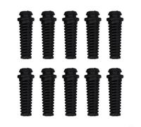 Manicotto pressacavo, connettore in gomma per protezione cavo utensile elettrico, 6 mm, nero bianco, 10 pezzi (nero)