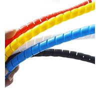 Manicotto protettivo a spirale per cavi, Custodia organizer a spirale for cavi, multicolore, 1 metro(10mm Black)