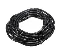 Manicotto protettivo a spirale per cavi, Guaina for tubi di gestione cavi a spirale Bianco Nero 4mm-30mm(Black,25mm-2.5 Meter)