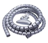 Manicotto protettivo a spirale per cavi, Manicotto a spirale for organizer for cavi da ufficio da 2 metri con cerniera multicolore ID 10-28 mm(Gray,10mm inside diameter)