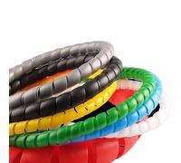 Manicotto protettivo a spirale per cavi, Manicotto avvolgicavo a spirale da 2 metri Multicolor 8-20mm PP(Gray,16mm inside diameter)