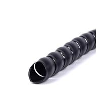 Manicotto protettivo a spirale per cavi, Proteggicavo a spirale multicolore ID 8-60 mm 1-10 metri(Black,ID 25MM-10 METERS)