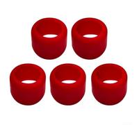 Manicotto protettivo in gomma per punte esagonali da 1/4 di pollice, colore rosso e nero, compatibile con DeWalt previene l'usura (A)