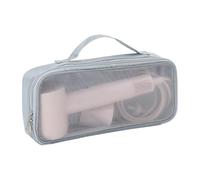 Manicotto protettivo portatile in nylon per asciugacapelli, ferri da stiro, interno sicuro, chiusura con cerniera, organizer per utensili termici con cerniera, Blu, Taglia unica