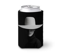 Manicotto refrigerante per lattine di birra, bella donna che indossa il cappello può coprire la birra refrigerante morbido isolato porta bevande per feste in spiaggia eventi casa