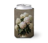 Manicotto refrigerante per lattine di birra, bouquet di ortensie in un vaso, può coprire la birra refrigerante morbido e isolato, supporto per bevande per feste, spiaggia, eventi a casa