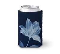 Manicotto refrigerante per lattine di birra, con foto di un giglio, morbido e isolato, per feste, spiaggia, eventi, casa