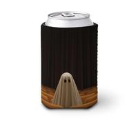 Manicotto refrigerante per lattine di birra, fantasma in un teatro vuoto, può coprire il refrigeratore della birra, morbido supporto isolato per bevande per feste in spiaggia eventi