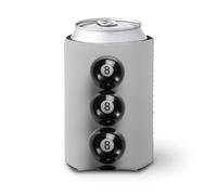 Manicotto refrigerante per lattine di birra, numero 8 in una linea verticale, può coprire la birra refrigerante morbido isolato porta bevande per feste, spiaggia, eventi a casa