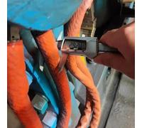 Manicotto resistente al fuoco per tubo del gas e cavo elettrico con tolleranza alle alte temperature e silicone ignifugo e fibra di vetro per protezione di sicurezza (25 mm/1 m)