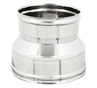 MANICOTTO RIDOTTO Femmina Femmina PER CANNE FUMARIE INOX Diametro F 80 F 60