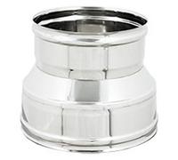 MANICOTTO RIDOTTO FF PER CANNE FUMARIE INOX Diam F 150-F 100