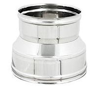 MANICOTTO RIDOTTO FF PER CANNE FUMARIE INOX Diam. F 160-F 150