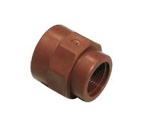 Manicotto ridotto in PP 3/4" x 1/2" per tubi in polipropilene Bucchi