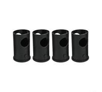 Manicotto riduttore 38 mm/32 mm, nero, set da 4 pezzi Gym | Converte da 38 mm a 32 mm, in plastica resistente, nera, ideale per attrezzature da fitness, confezione da 4