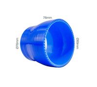 Manicotto riduttore Manitor dritto in silicone blu rinforzato 76-89mm