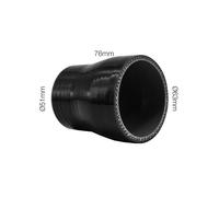 Manicotto riduttore Manitor dritto in silicone nero rinforzato 51-63mm