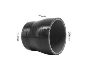 Manicotto riduttore Manitor dritto in silicone nero rinforzato 63-76mm
