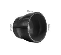 Manicotto riduttore Manitor dritto in silicone nero rinforzato 76-89mm